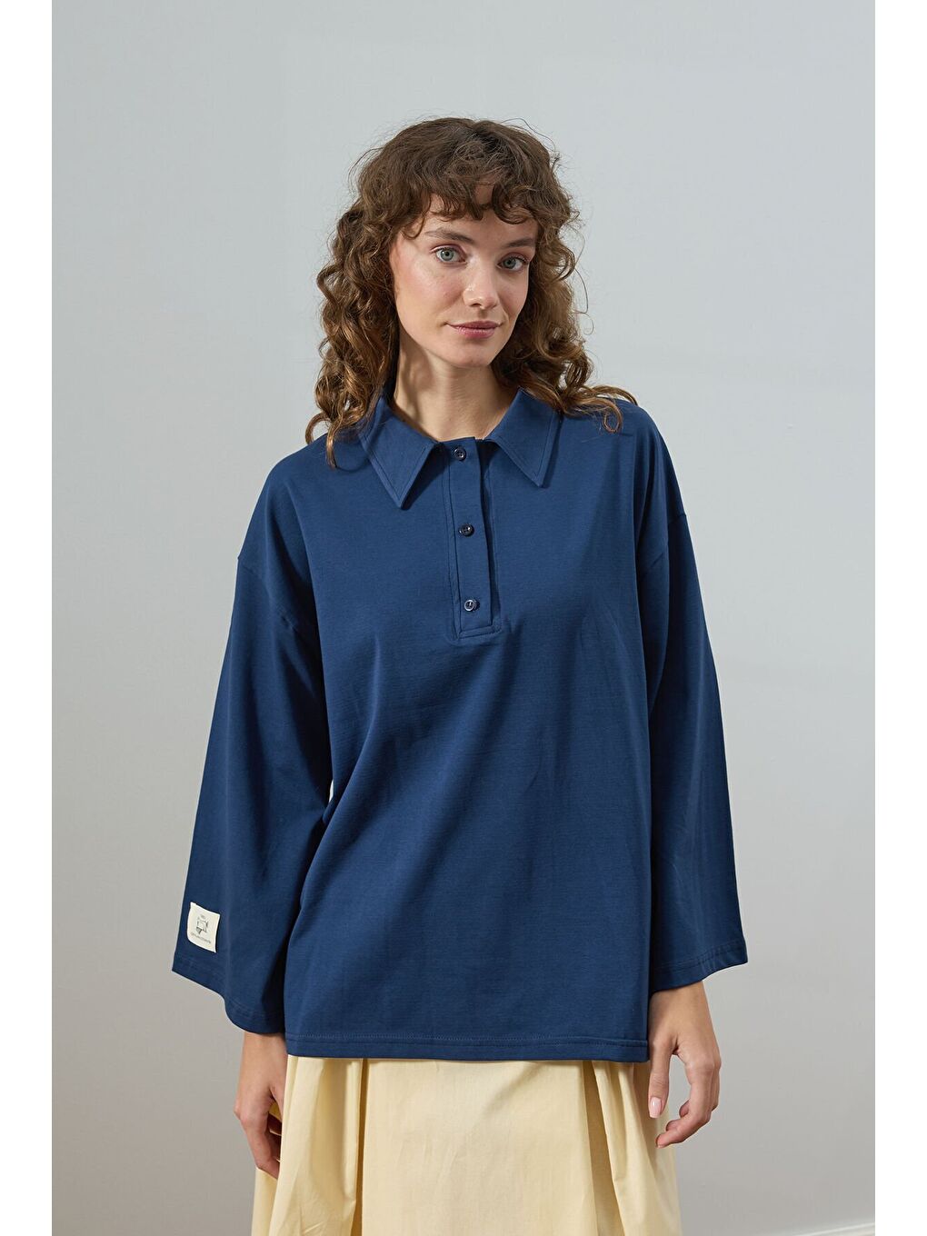 İndigo Süprem Yakalı Body