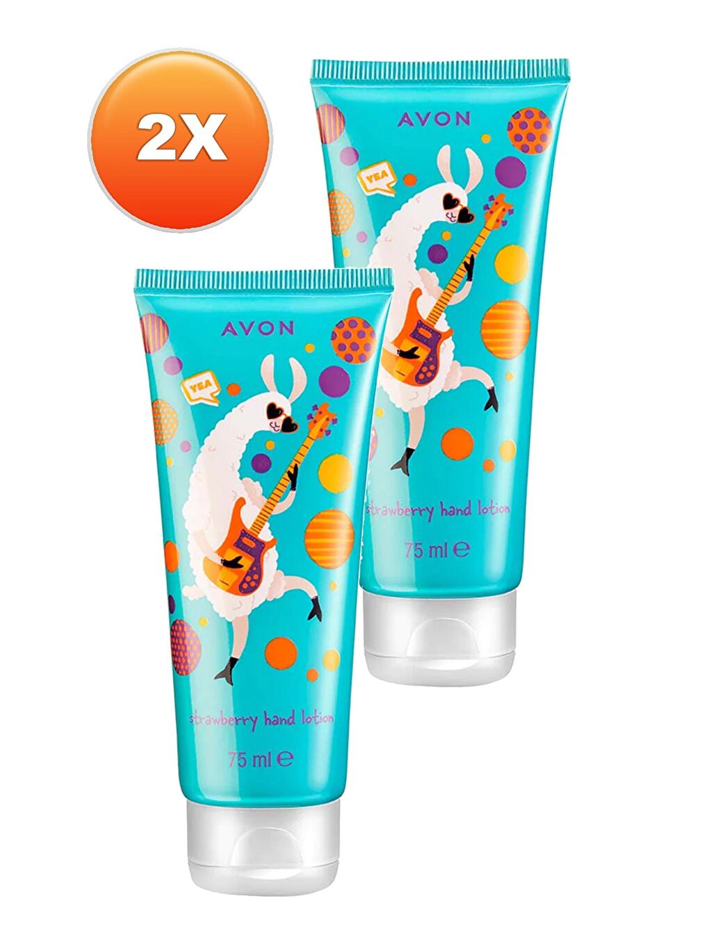 AVON Renksiz Lama Dude Naturals Çilek Kokulu Çocuk El Kremi 75 Ml. İkili Set - 1