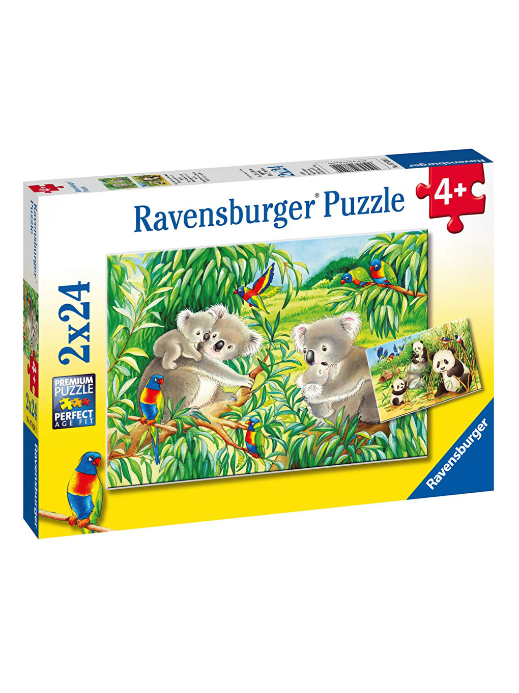 Ravensburger Renksiz Puzzle 2x24 Parça Koalas Pandas 78202