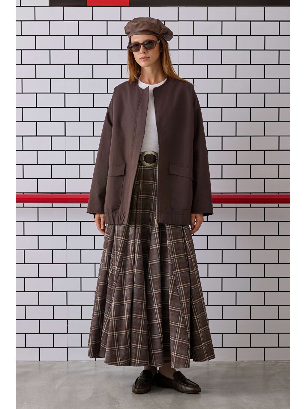 Kahverengi Kanvas Bomber Ceket Kahve-1