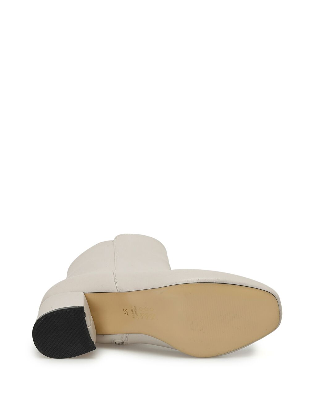 AXEL 3PR Bej Kadın Topuklu Bot-5