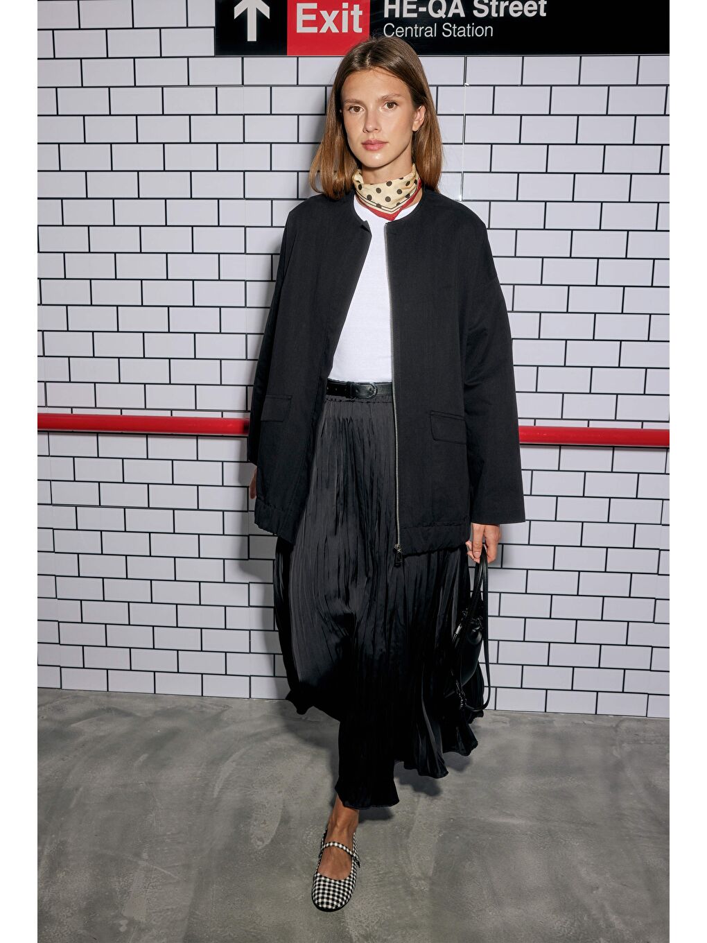 Kanvas Bomber Ceket Siyah