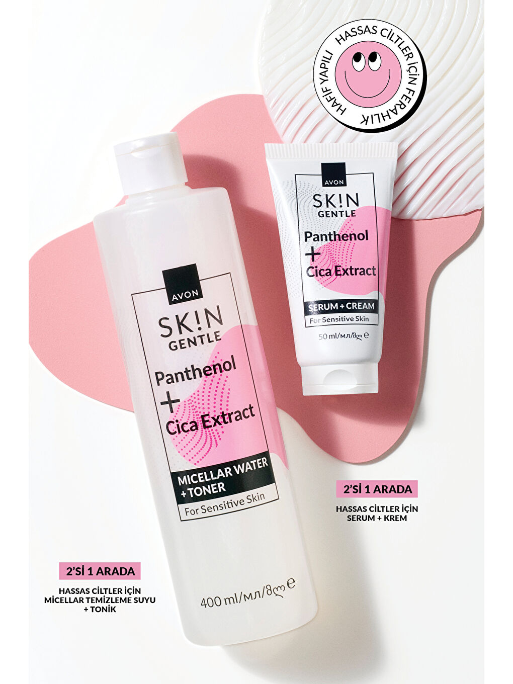 SK!N Hassas Ciltler İçin Micellar Temizleme Suyu + Tonik 400 Ml.-3