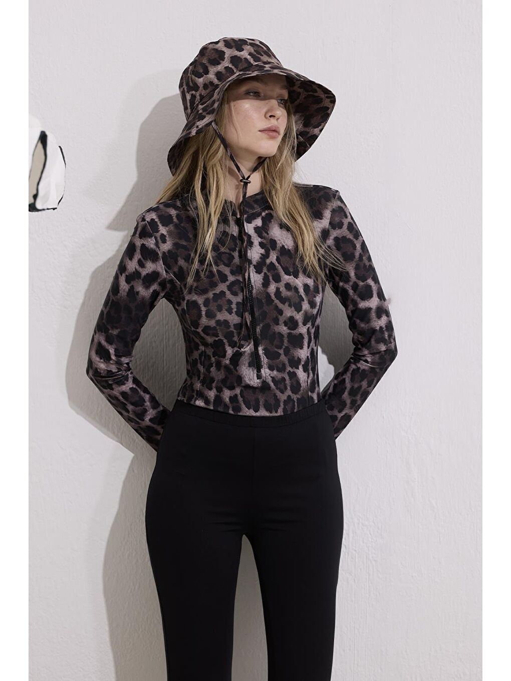 Tesettür Mayo Pantolon Siyah-1