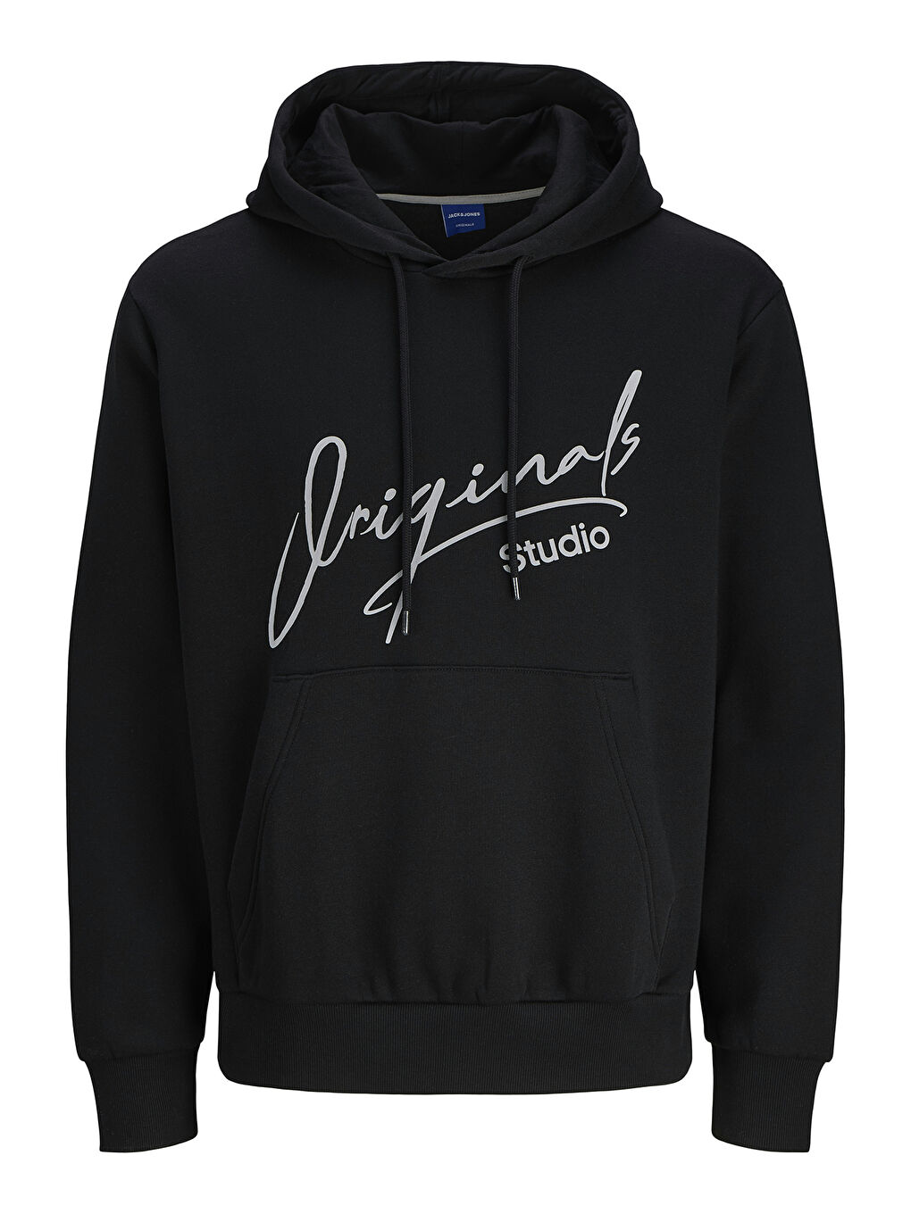 Siyah Originals Jorsignature Pamuklu Relaxed Fit Kapüşonlu Baskılı  Erkek Hoodie 12281990