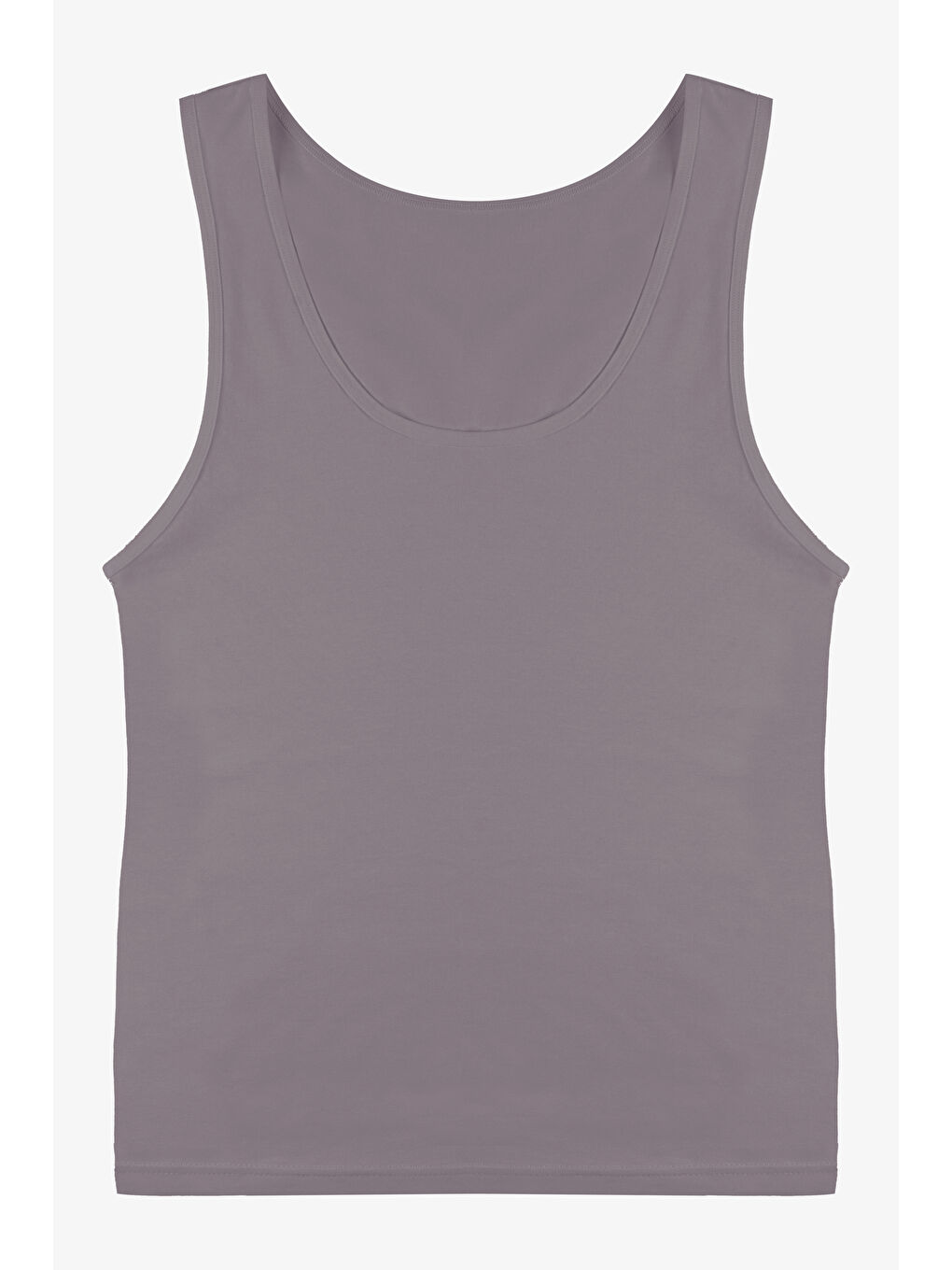 Siyah Kadın Kalın Askılı Pamuklu İkili Atlet-3