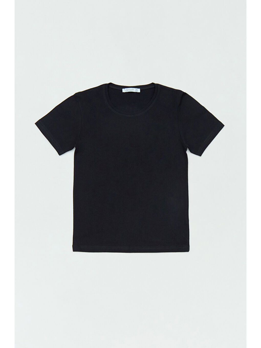 Siyah %100 Pamuk Arkası Happiness Baskılı Erkek Çocuk Tişört