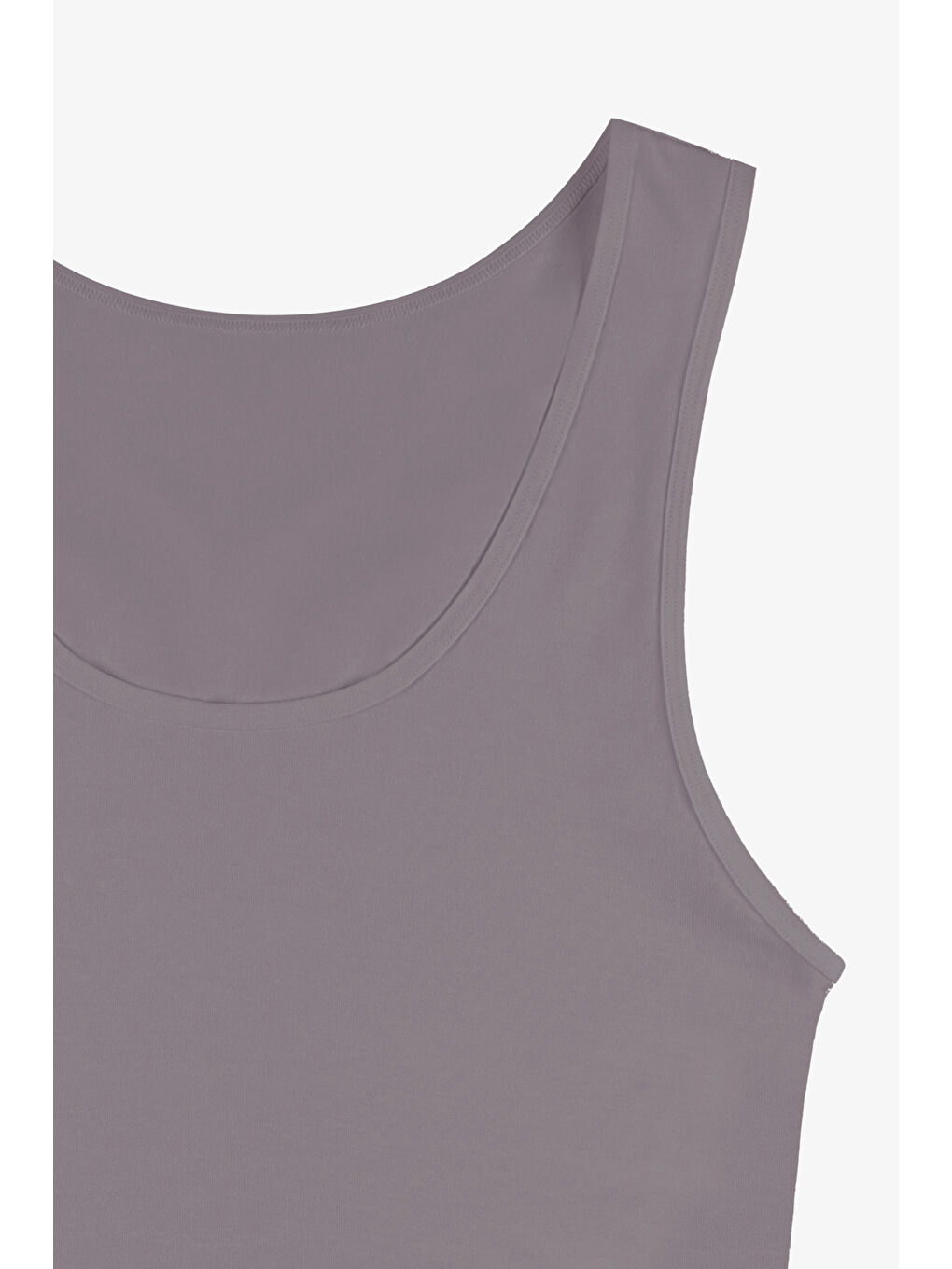 Siyah Kadın Kalın Askılı Pamuklu İkili Atlet-4