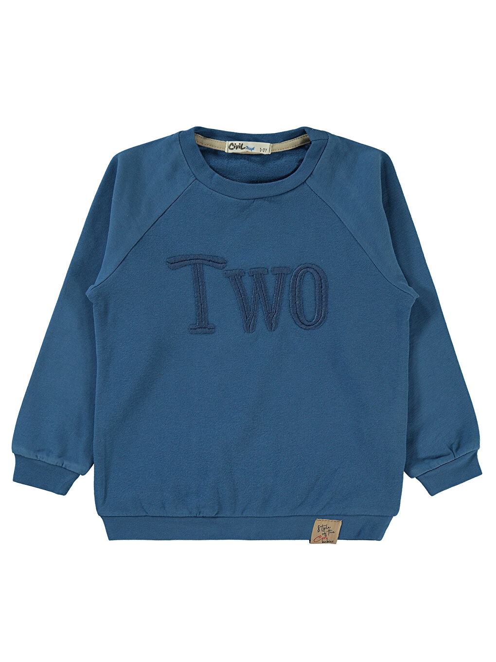 Civil İndigo Boys Erkek Çocuk Sweatshirt 2-5 Yaş İndigo