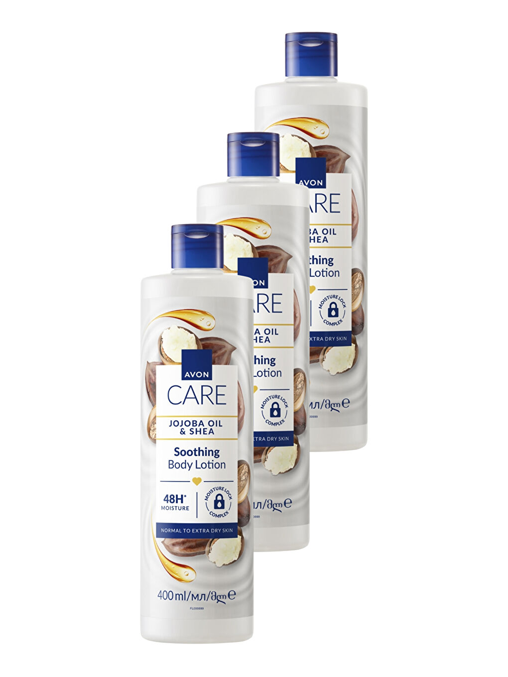Care Jojoba Yağı ve Shea İçeren Vücut Losyonu 400ml Üçlü Paket