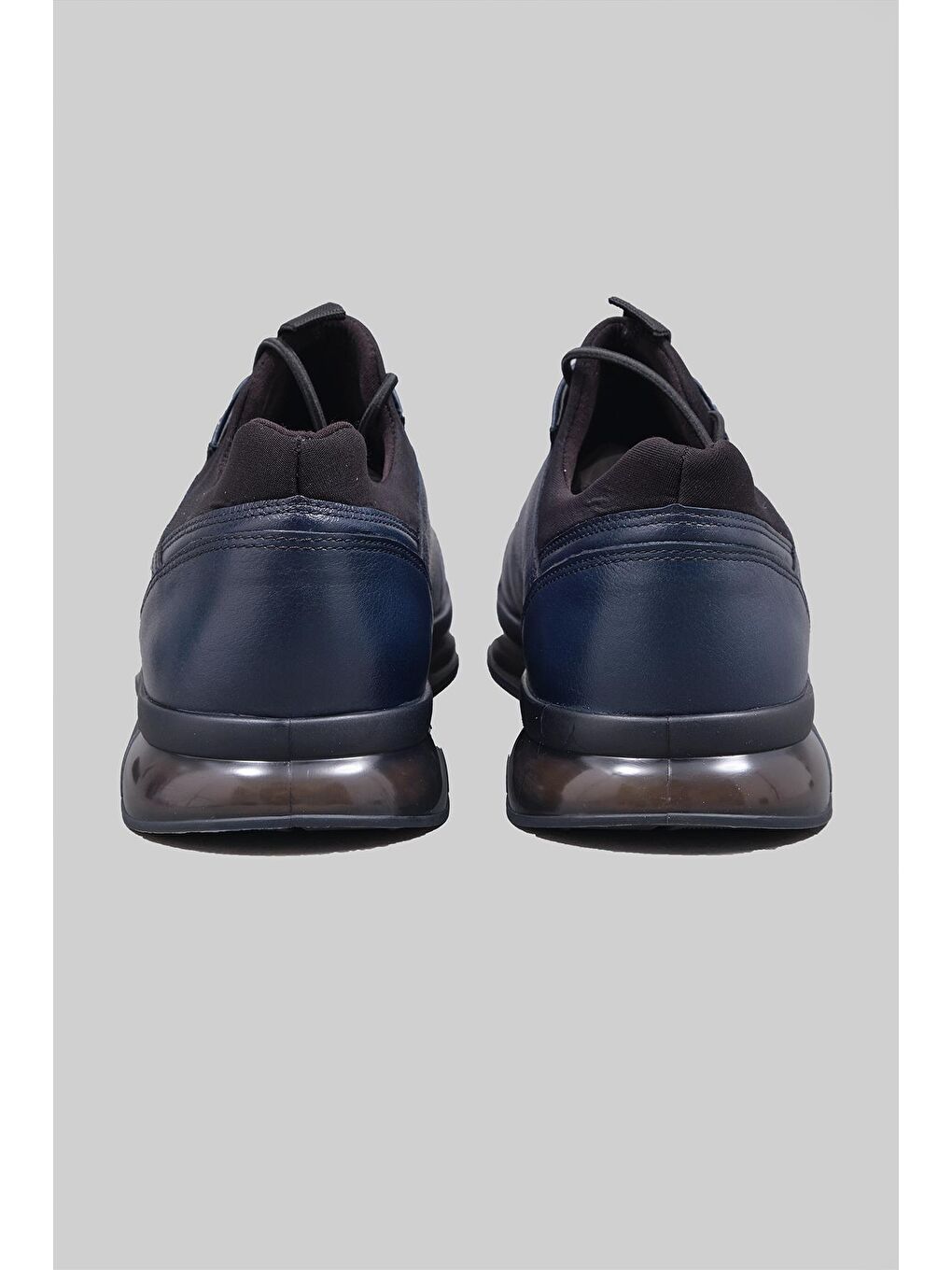 Lacivert Rivers Hakiki Deri Bağcıklı Sneaker Erkek-5