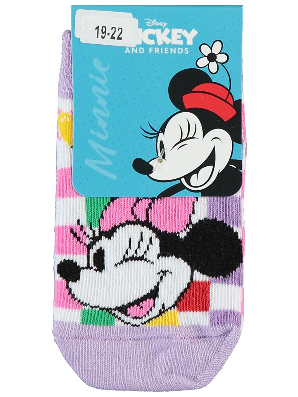 Civil Lila Minnie Mouse Kız Çocuk Çorap 3-11 Yaş Lila