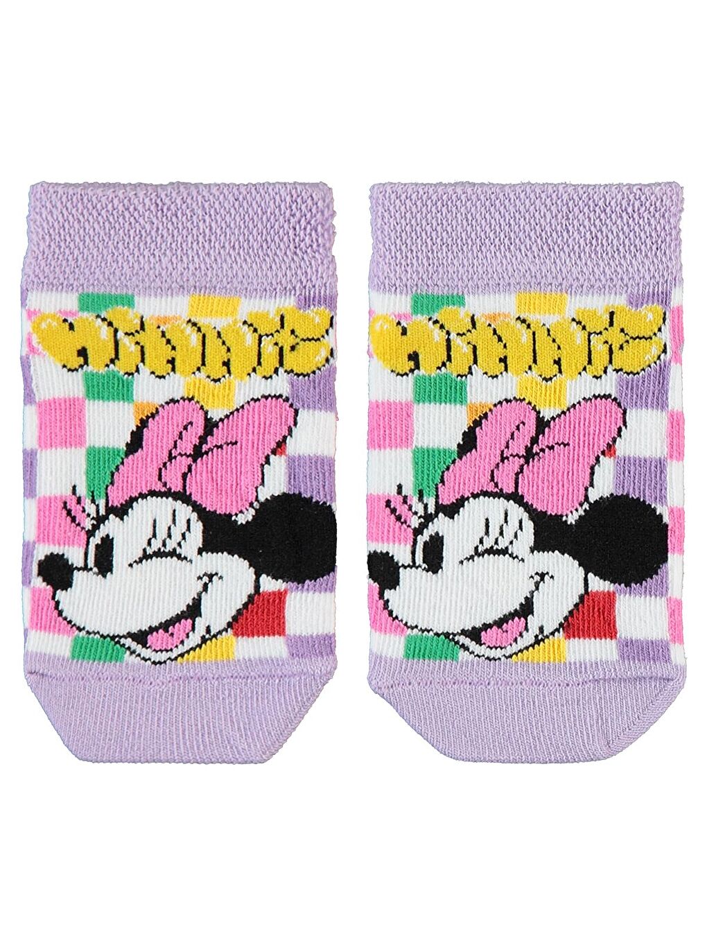 Civil Lila Minnie Mouse Kız Çocuk Çorap 3-11 Yaş Lila - 1