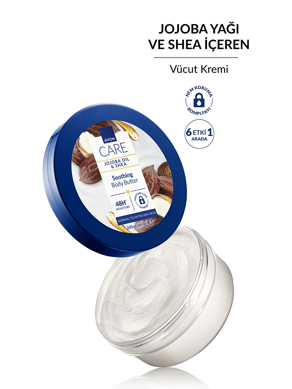Care Jojoba Yağı ve Shea İçeren Vücut Kremi 200ml İkili Paket-1