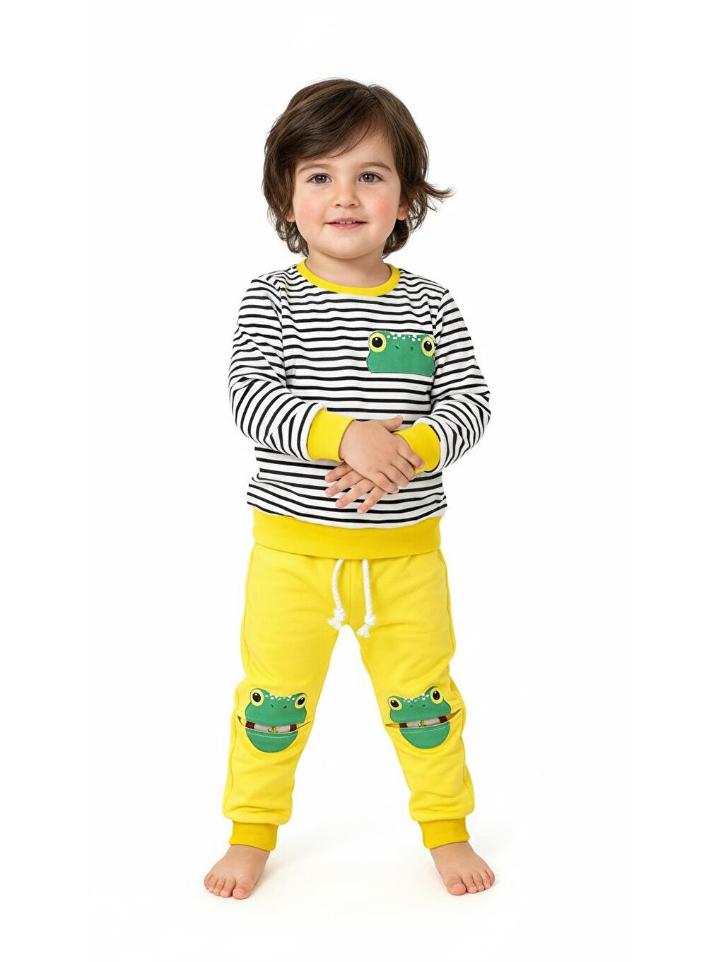 Sarı Figür Baskılı 2 Li Takım-3