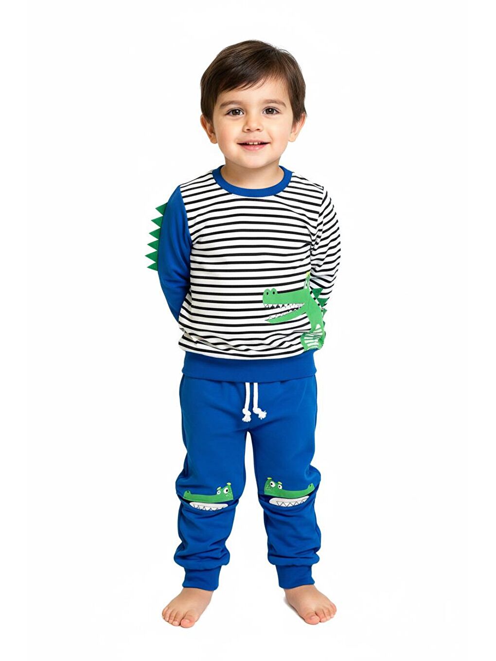 Mavi Figür Baskılı 2 Li Takım-1