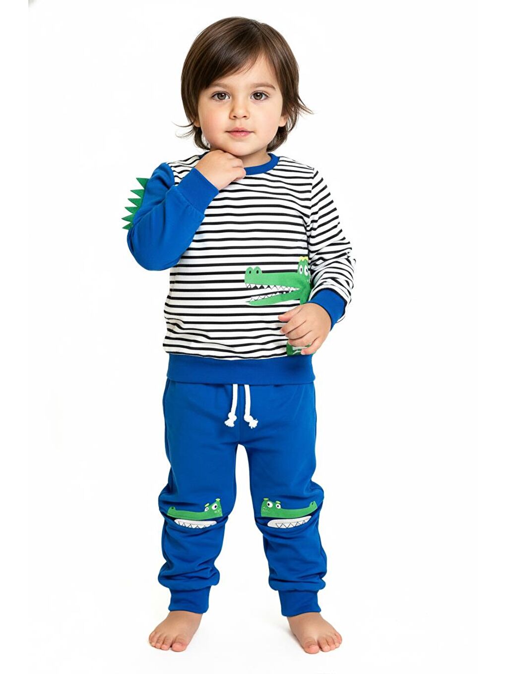 Mavi Figür Baskılı 2 Li Takım-2