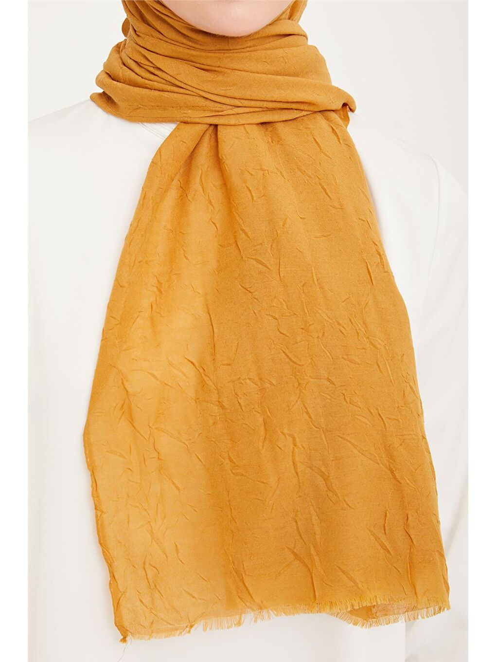 Sarı Trend Bambu Crash Şal 102 16-1