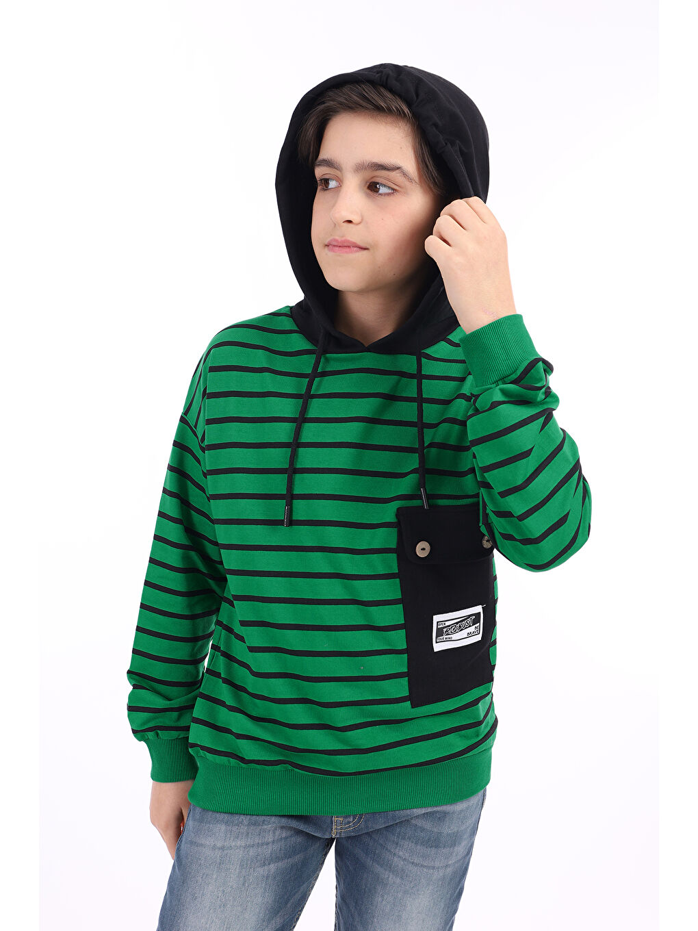 Yeşil Erkek Çocuk Sweatshirt