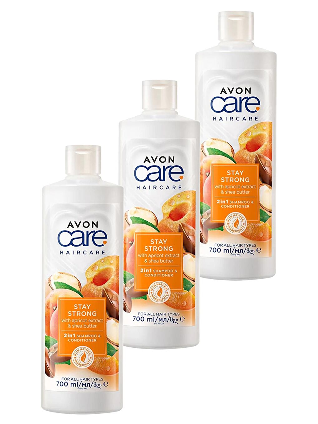 AVON Care Kayısı ve Shea Özü Şampuan ve Saç Kremi 700 Ml. Üçlü Set