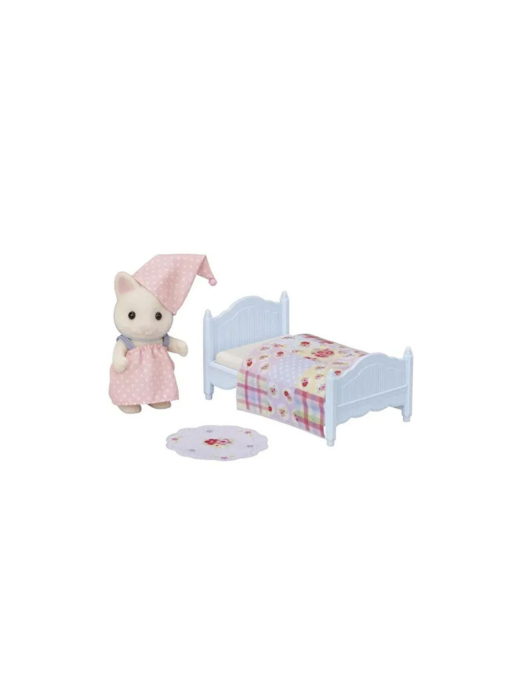 Sylvanian Families Renksiz Çiçekli Kedi Kızın Uyku Seti 5681 - 1