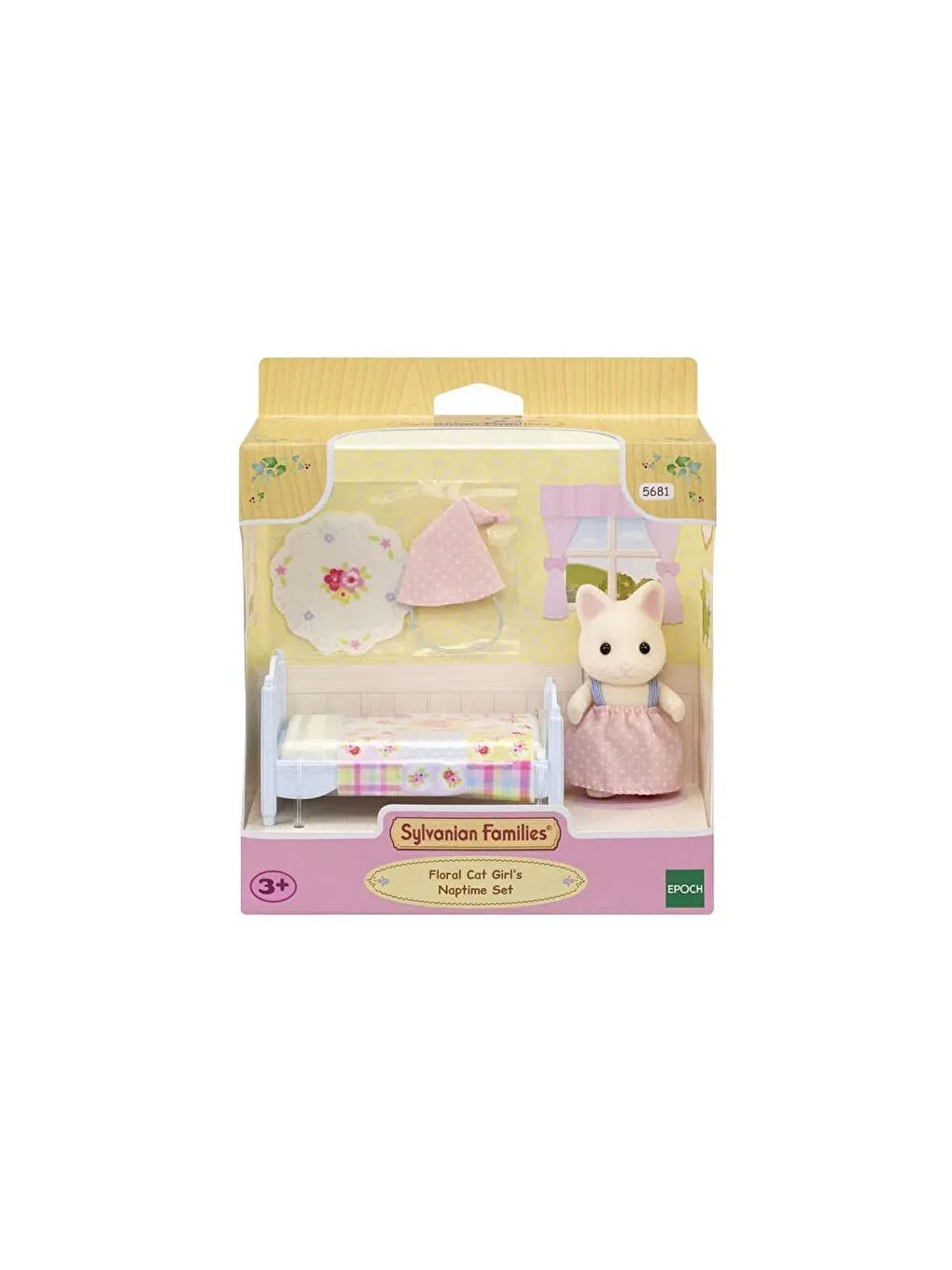 Sylvanian Families Renksiz Çiçekli Kedi Kızın Uyku Seti 5681 - 2