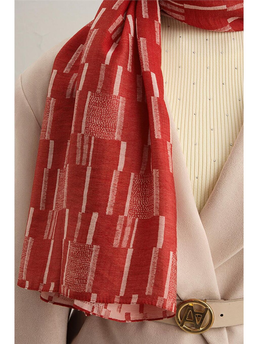 Kırmızı Trend Pure Lina Şal 12 2080 1964-1