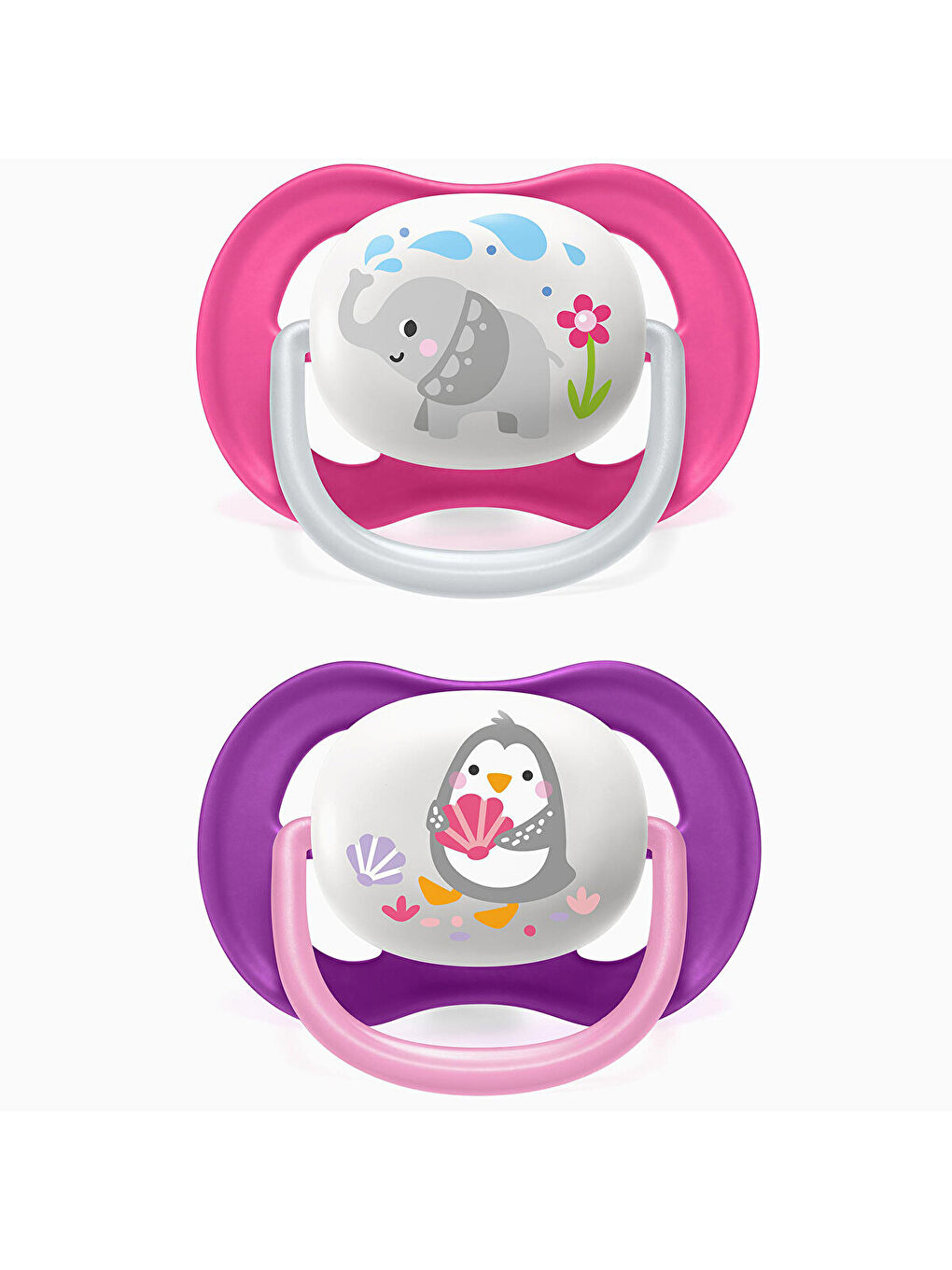 Ultra Air 2'li Emzik 6-18 Ay Pembe/Mor-2