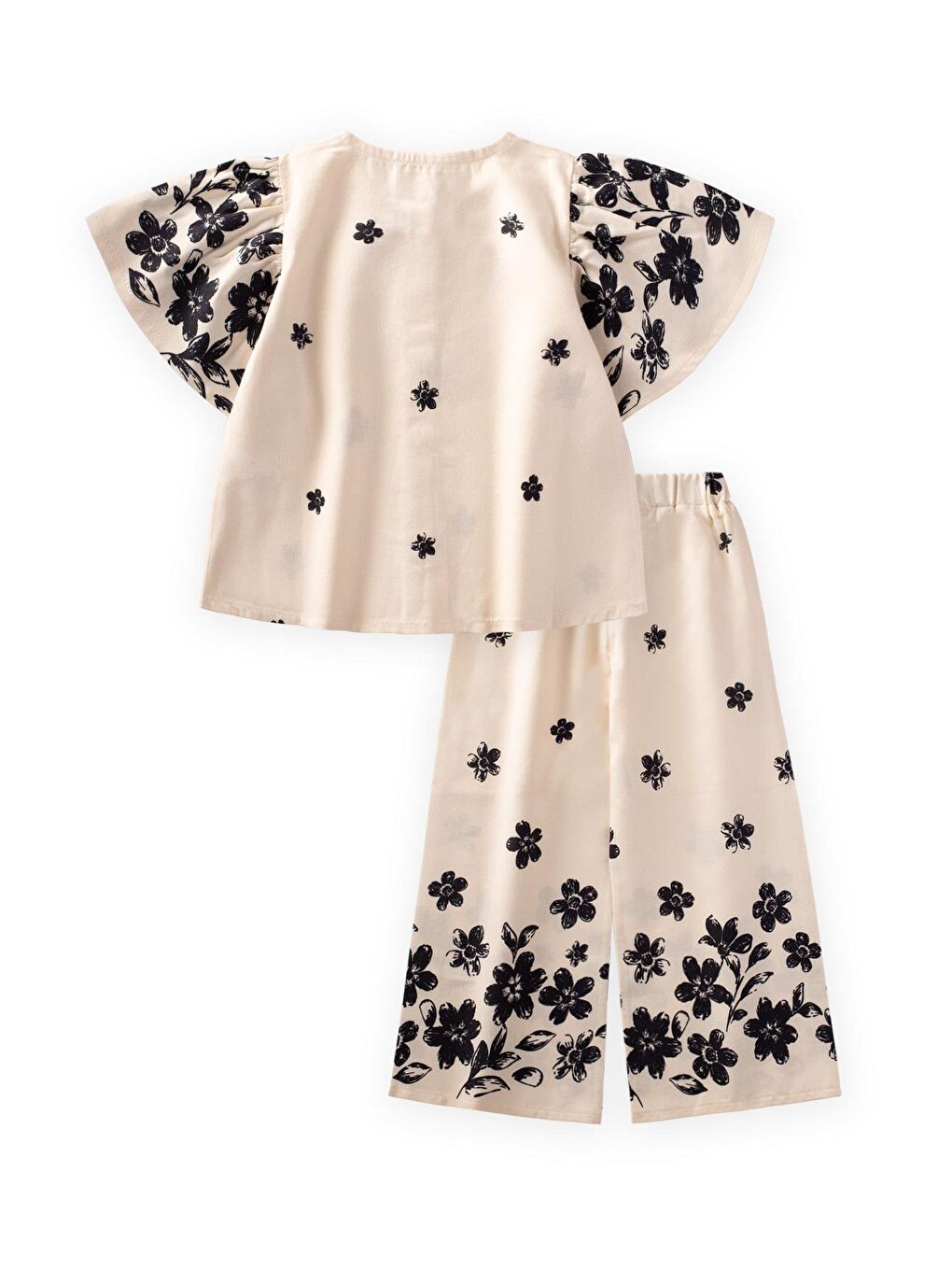 Ekru Kız Çocuk Takım-1