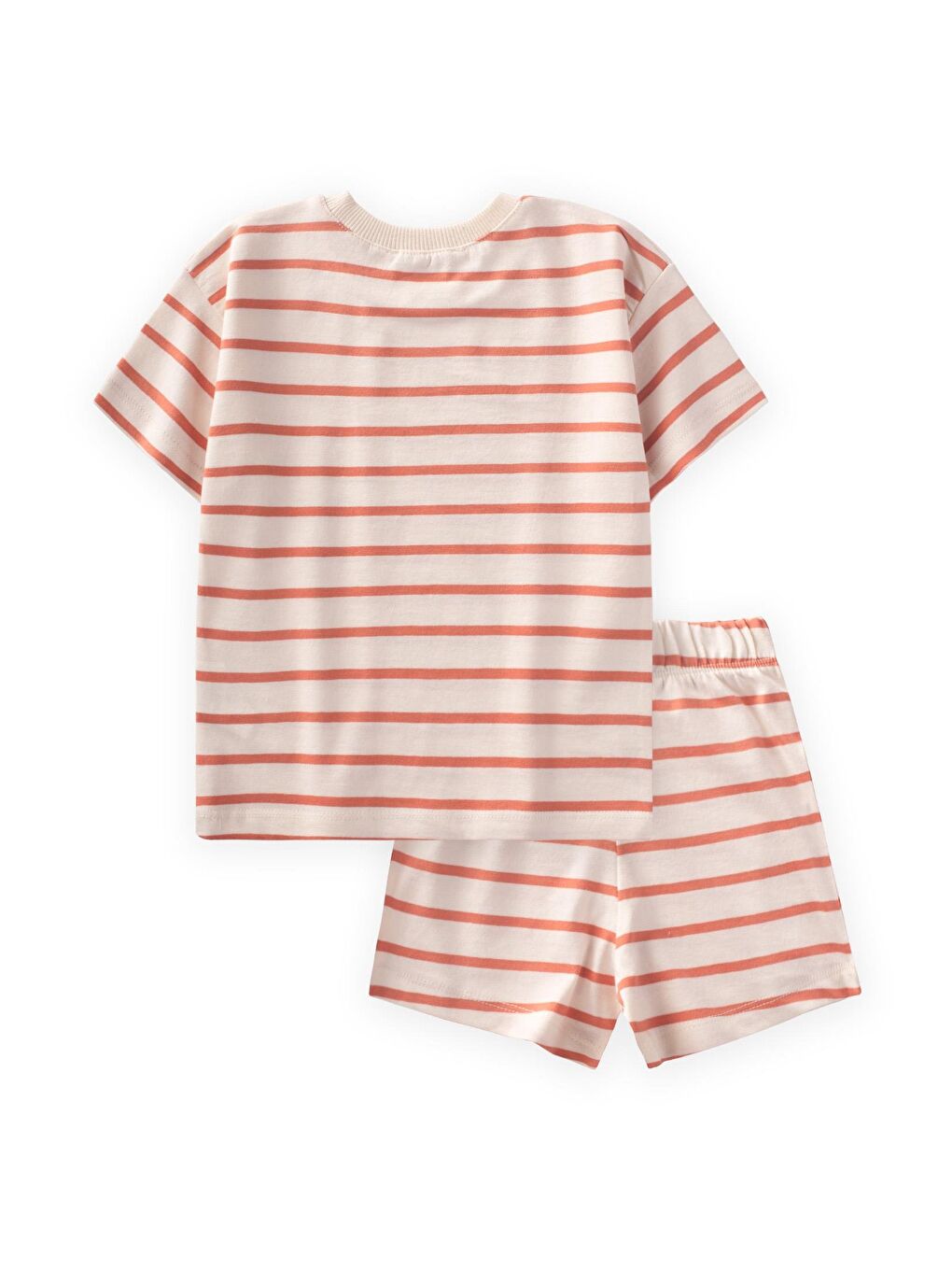 Turuncu Erkek Çocuk Çizgili Takım-1