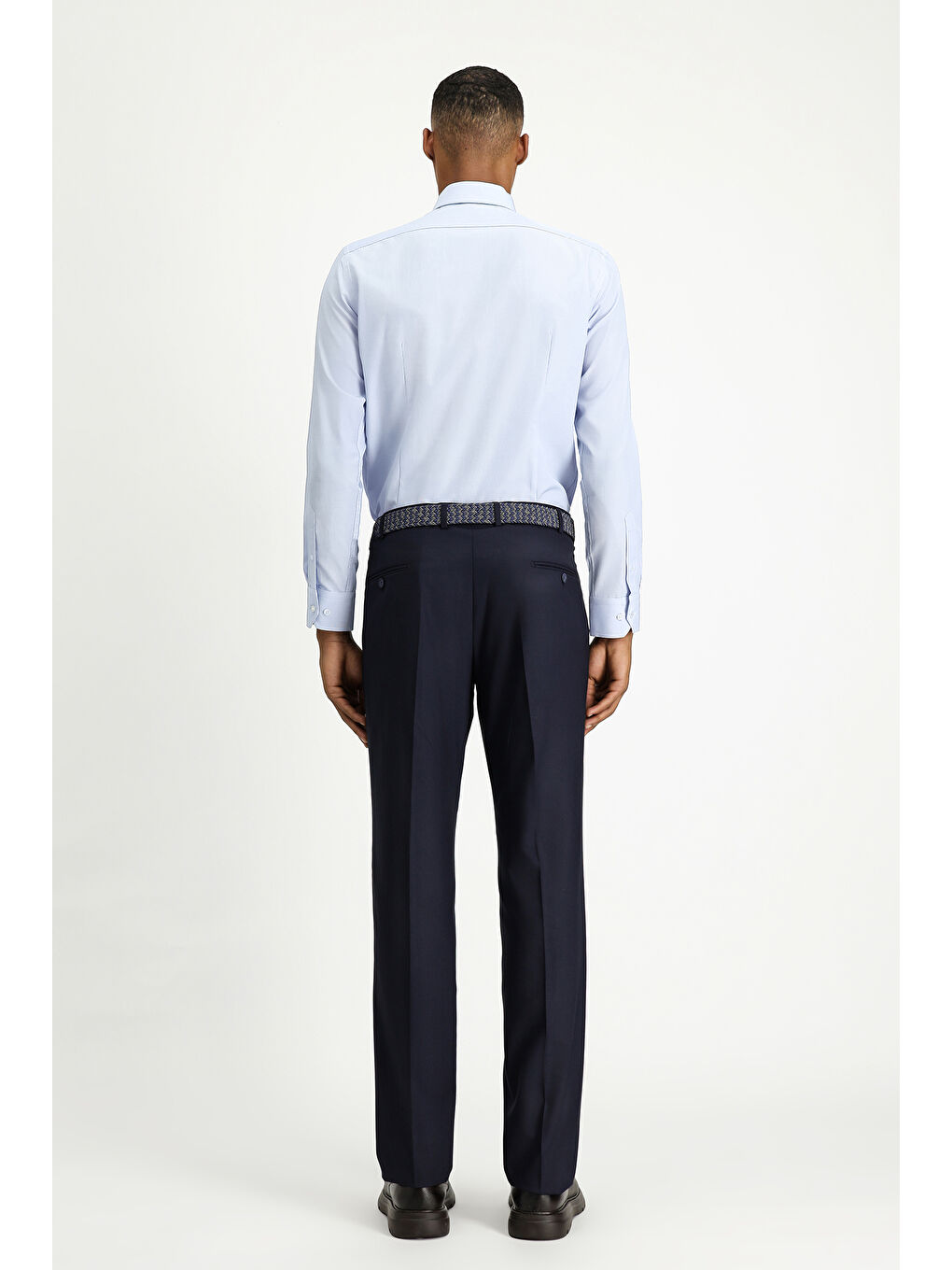 Lacivert Regular Fit Klasik Kumaş Pantolon-3