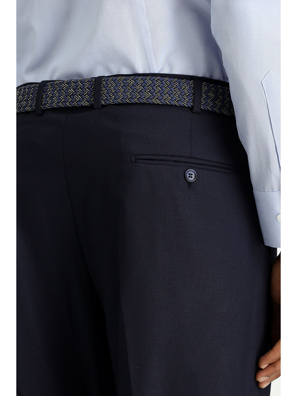 Lacivert Regular Fit Klasik Kumaş Pantolon-4