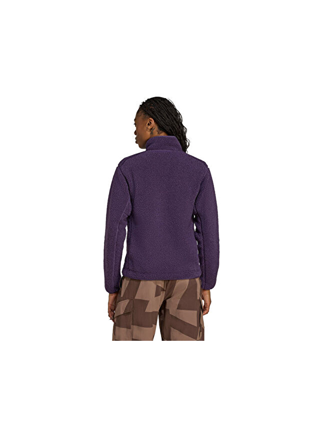 W Terrex Xpl Pile Snap Kadın Outdoor Polar Sweatshirts Jn0930 Mor-1