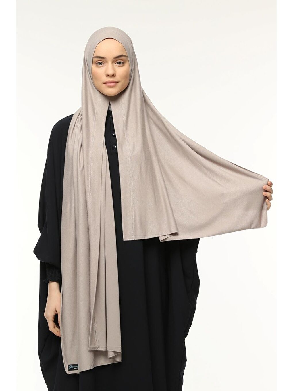Kahverengi Hazır Pratik Geçmeli Lüks Organik Düz Penye Şal Çapraz Hizalı-2