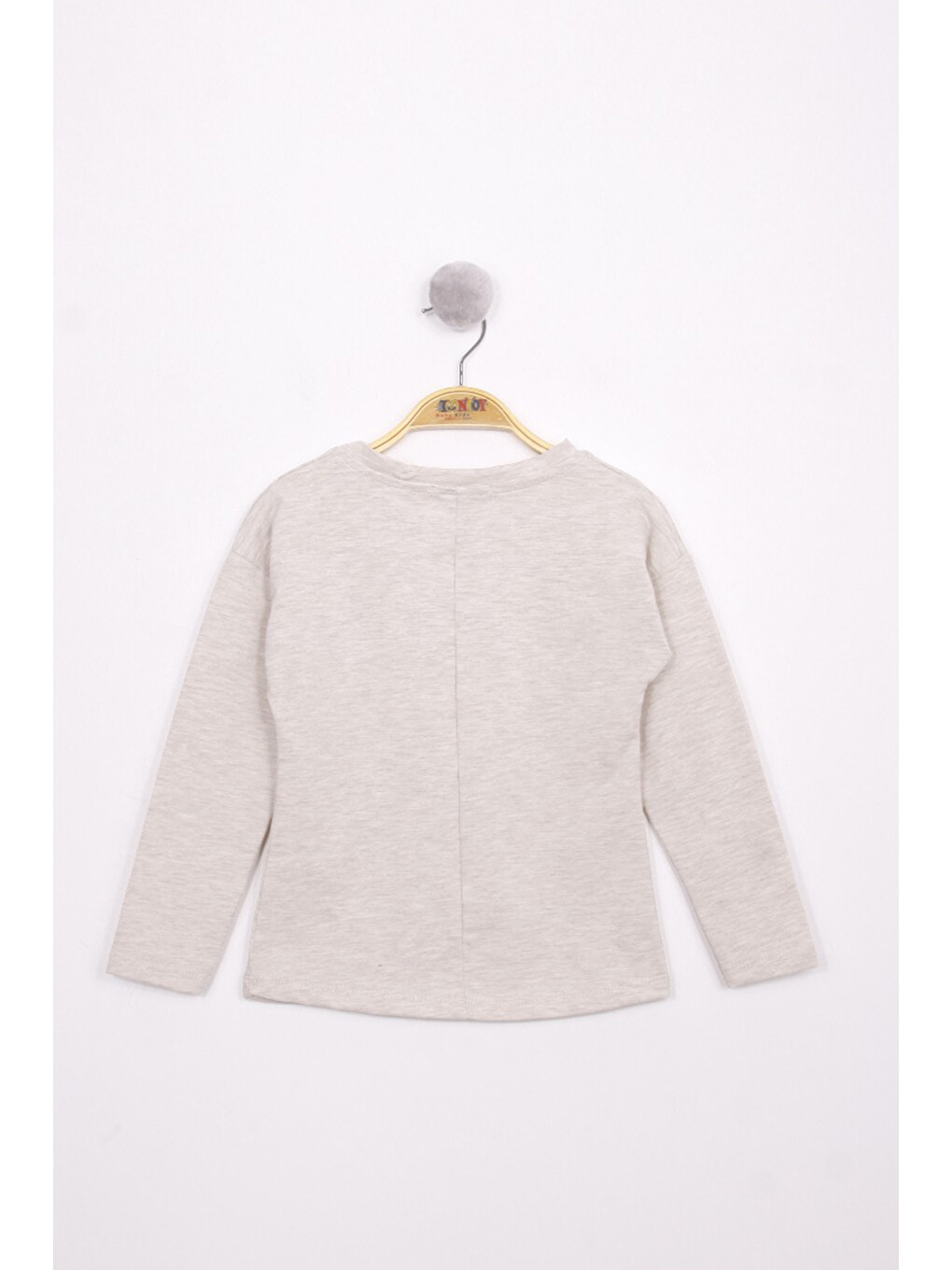 Kahverengi Kız Çocuk Boynuzlu Sweatshırt-1