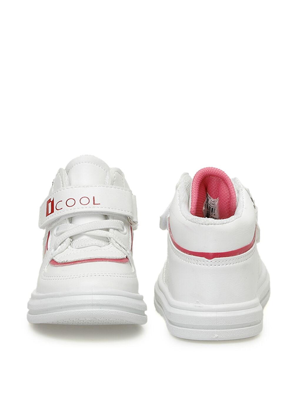 I Cool Beyaz-Pembe BRAVA 3PR Beyaz Kız Çocuk High Sneaker - 4