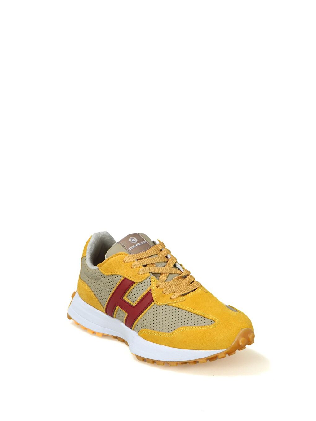 Sarı Hakiki Deri Meri Hardal Bordo Kadın Spor Ayakkabı-1