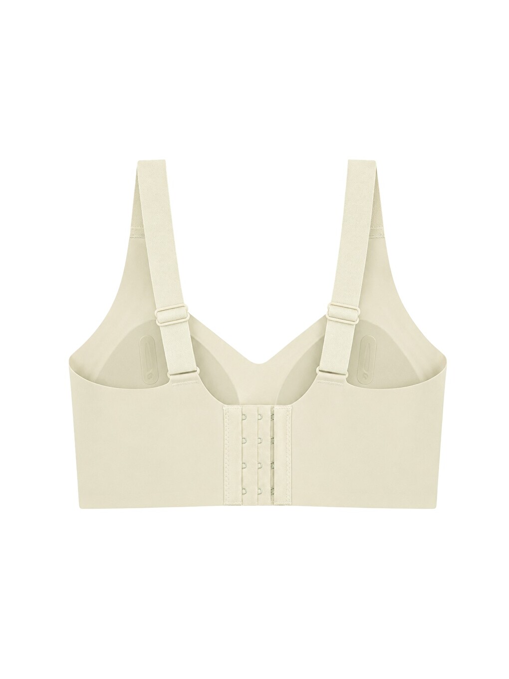Ekru Seamless Bra - Velisse | Krem Lazer Kesim Balensiz Toparlayıcı Minimizer Kadın Sütyen-1