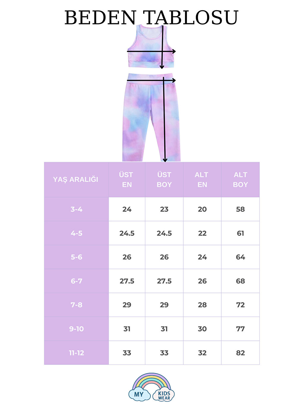 Karışık Kız Çocuk Çok Amaçlı Desenli Mayo & Spor Takımı 12453-1