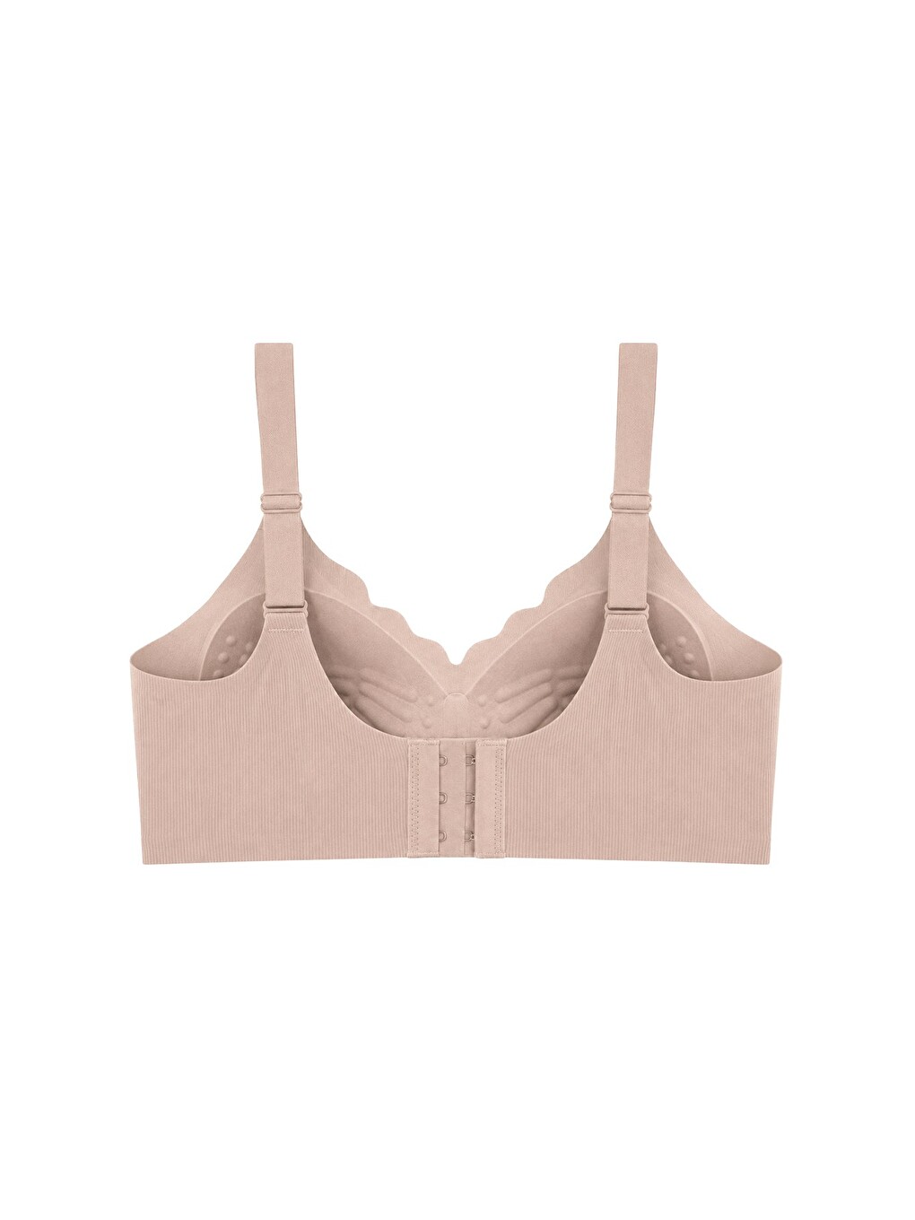 Seamless Bra - Mirena | Kahverengi Lazer Kesim Rib Dokulu Toparlayıcı Balensiz Kadın Sütyen-1