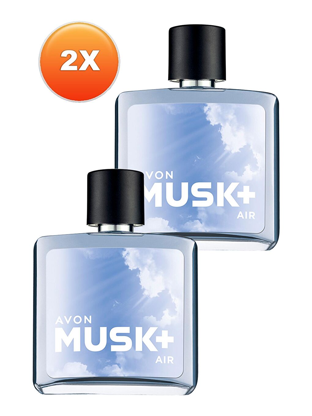 AVON Renksiz Musk Air Erkek Parfüm Edt 75 Ml. İkili Set - 1