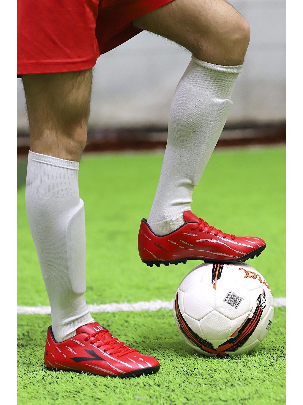 Kırmızı Latmos HM Halı Saha Erkek Futbol Ayakkabı-1