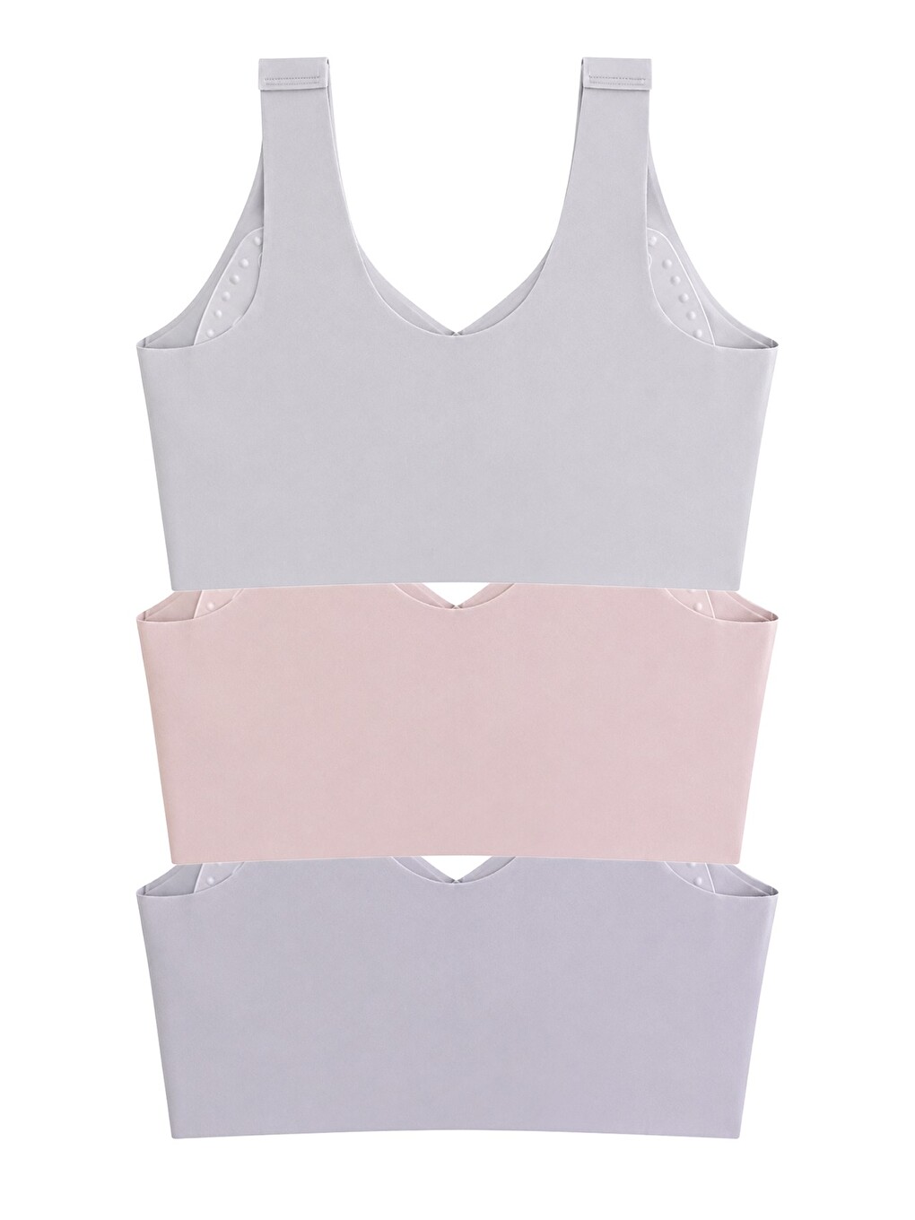 Karışık Seamless Bra - Neriva | Lazer Kesim Önden Düğmeli Minimizer Kadın Sütyen 3'lü Paket-1