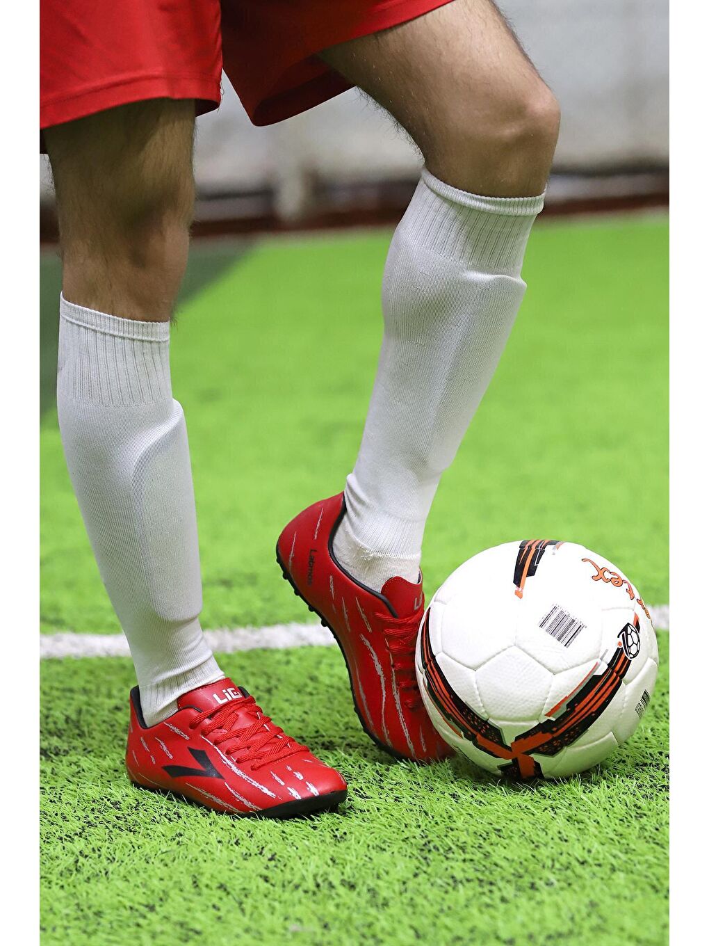 Kırmızı Latmos HM Halı Saha Erkek Futbol Ayakkabı-2