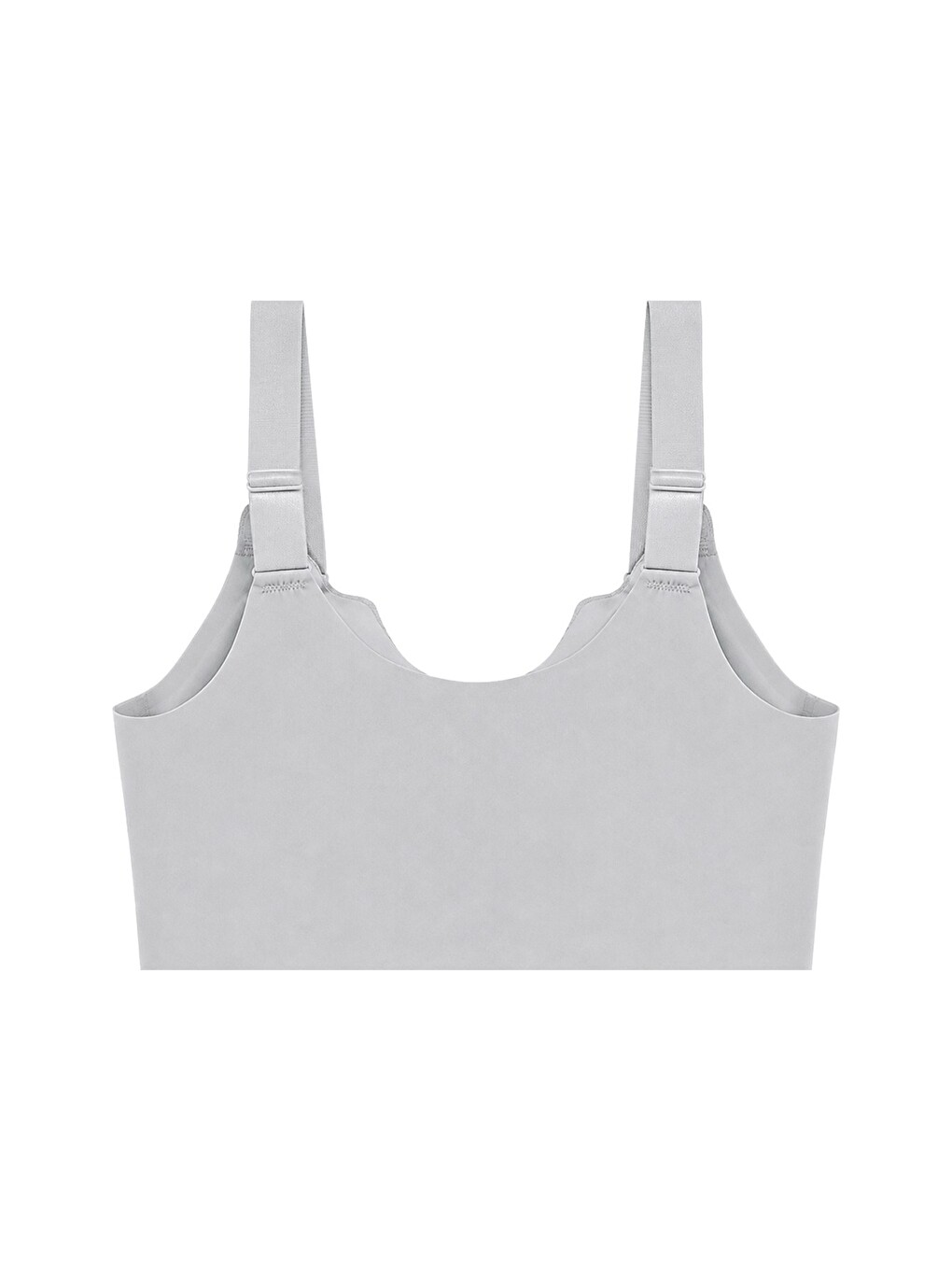 Seamless Bra - Larevia | Gri Lazer Kesim Önden Düğmeli Tül Detaylı Kadın Sütyen-1