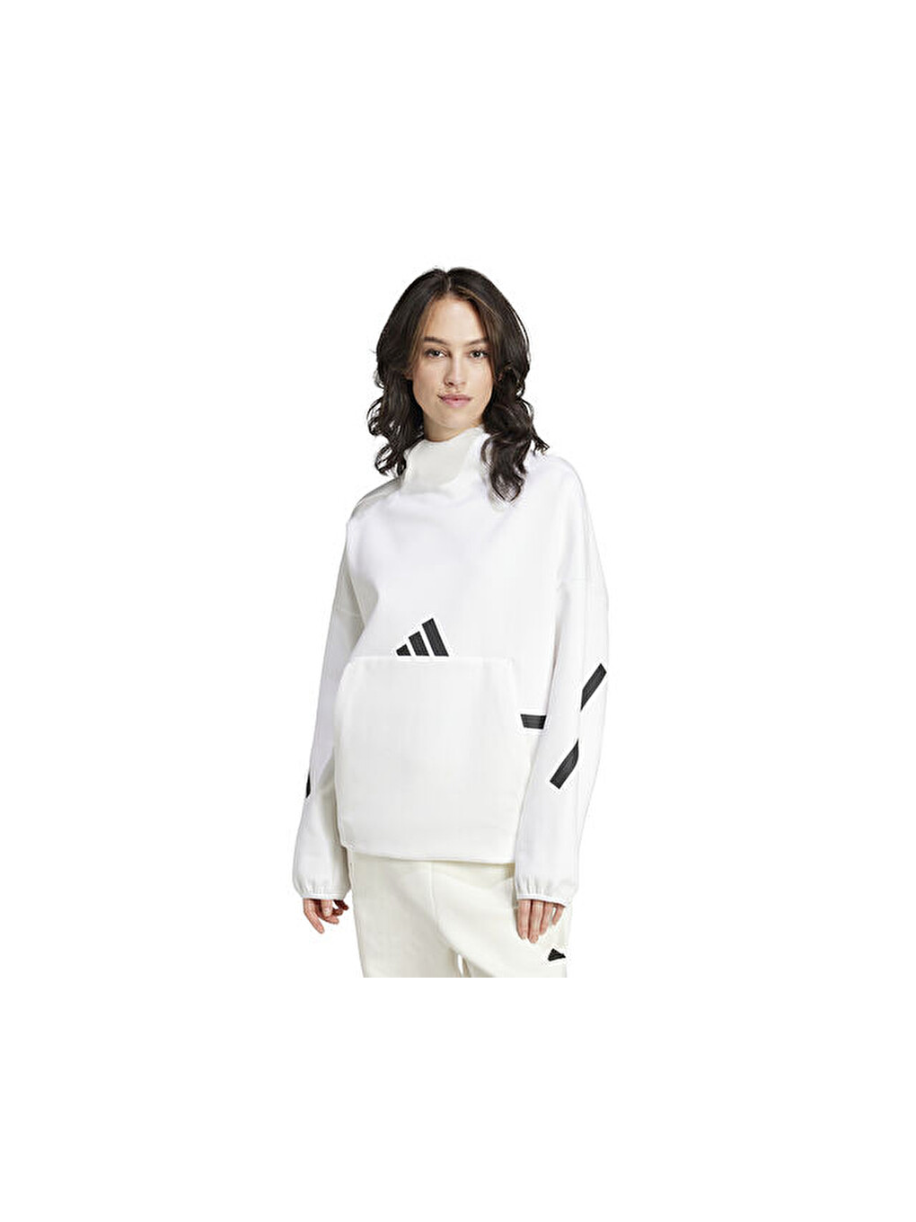 W Z.n.e. Oh Hd Kadın Günlük Sweatshirts Jı7553 Beyaz