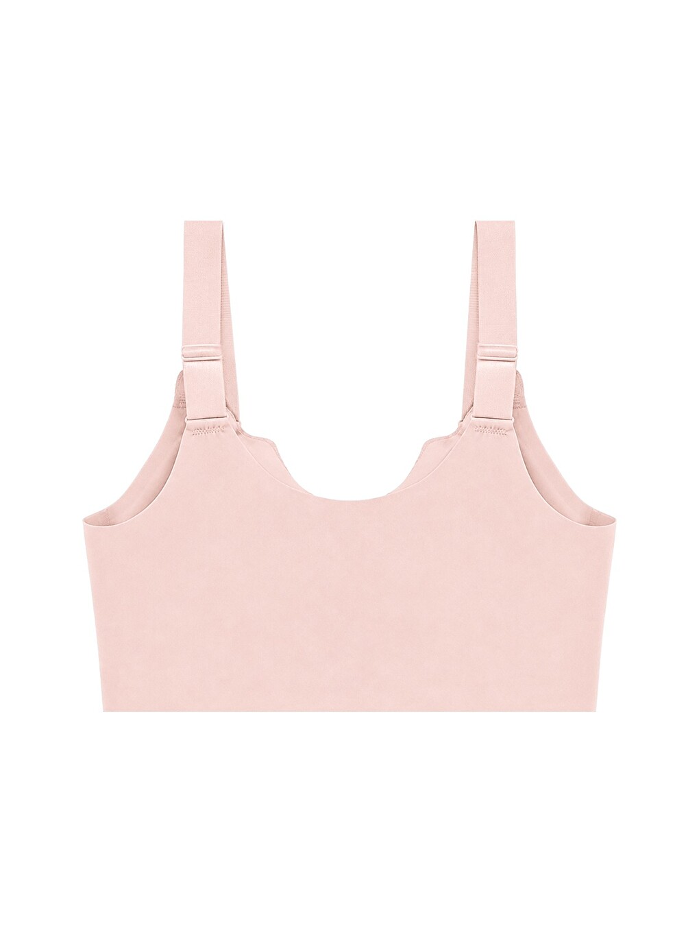 Pembe Seamless Bra - Larevia | Pudra Lazer Kesim Önden Düğmeli Tül Detaylı Kadın Sütyen-1