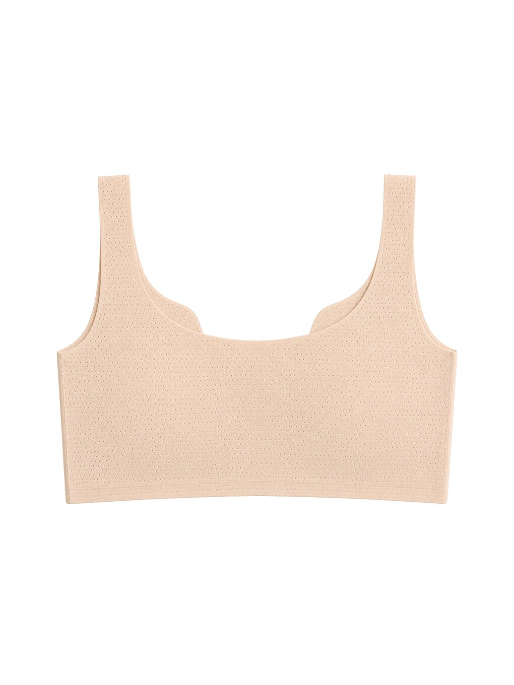 Bej Seamless Bra - Virela | Ten Lazer Kesim Önden Düğmeli Toparlayıcı Büyük Beden Kadın Sütyen-1