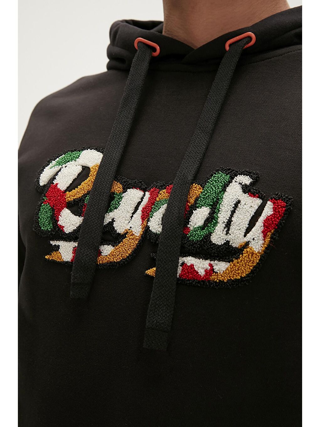 Bad Bear Siyah Royalty Hoodie Siyah Kapüşonlu Erkek Sweatshirt - 1