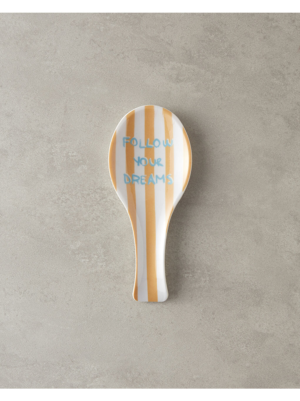Follow Your Dreams Melamin Kaşıklık 24 cm Sarı